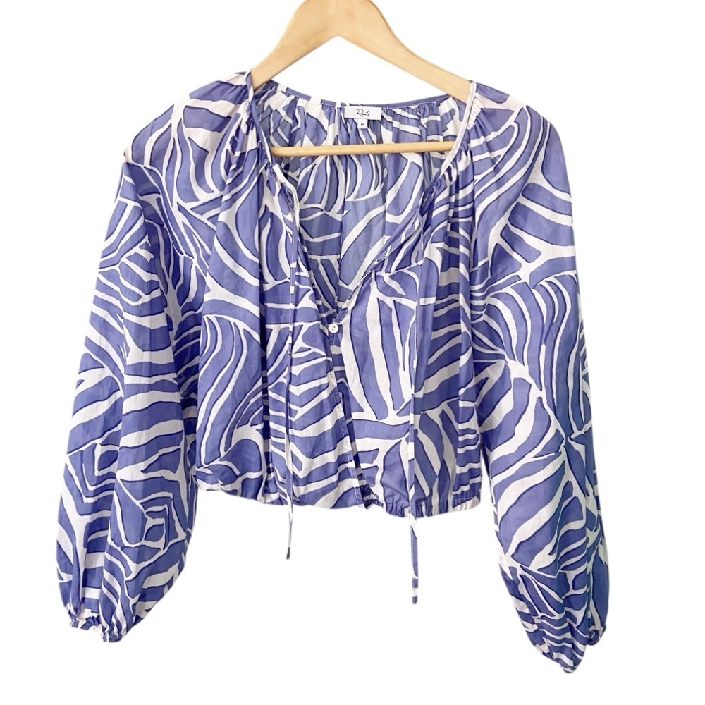 Rails Cotton Katia Crop Top Island Waves size Medium - Picture 2 of 11